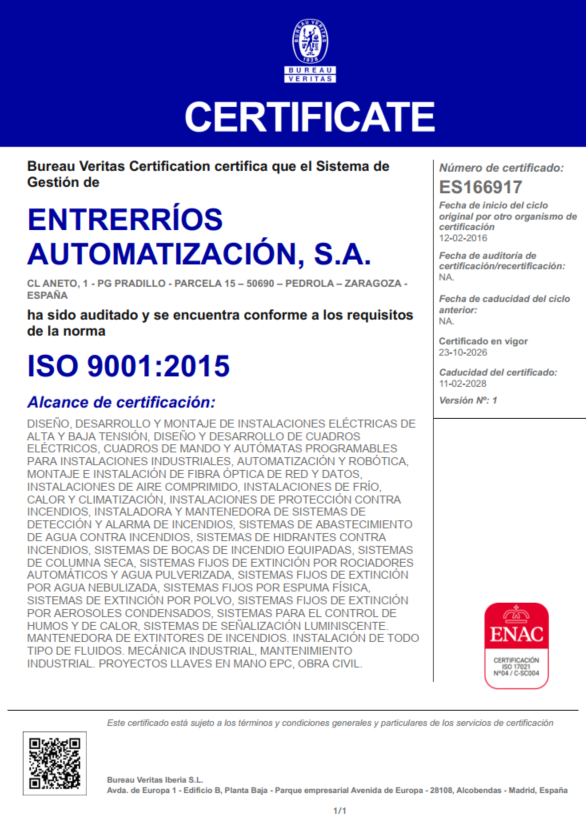 Certificado ISO 9001